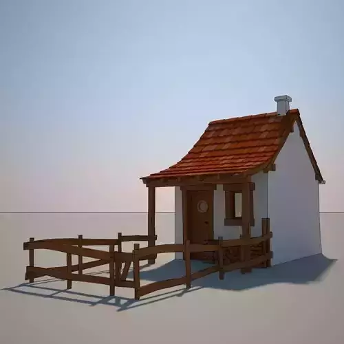 Cartoon Medieval House 02