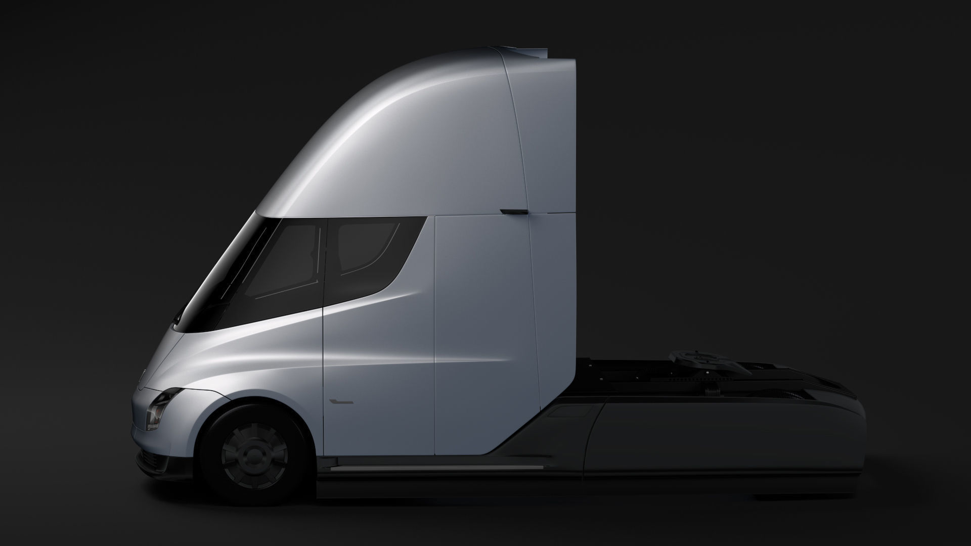 Tesla Semi 2axis 2018 3D model_9