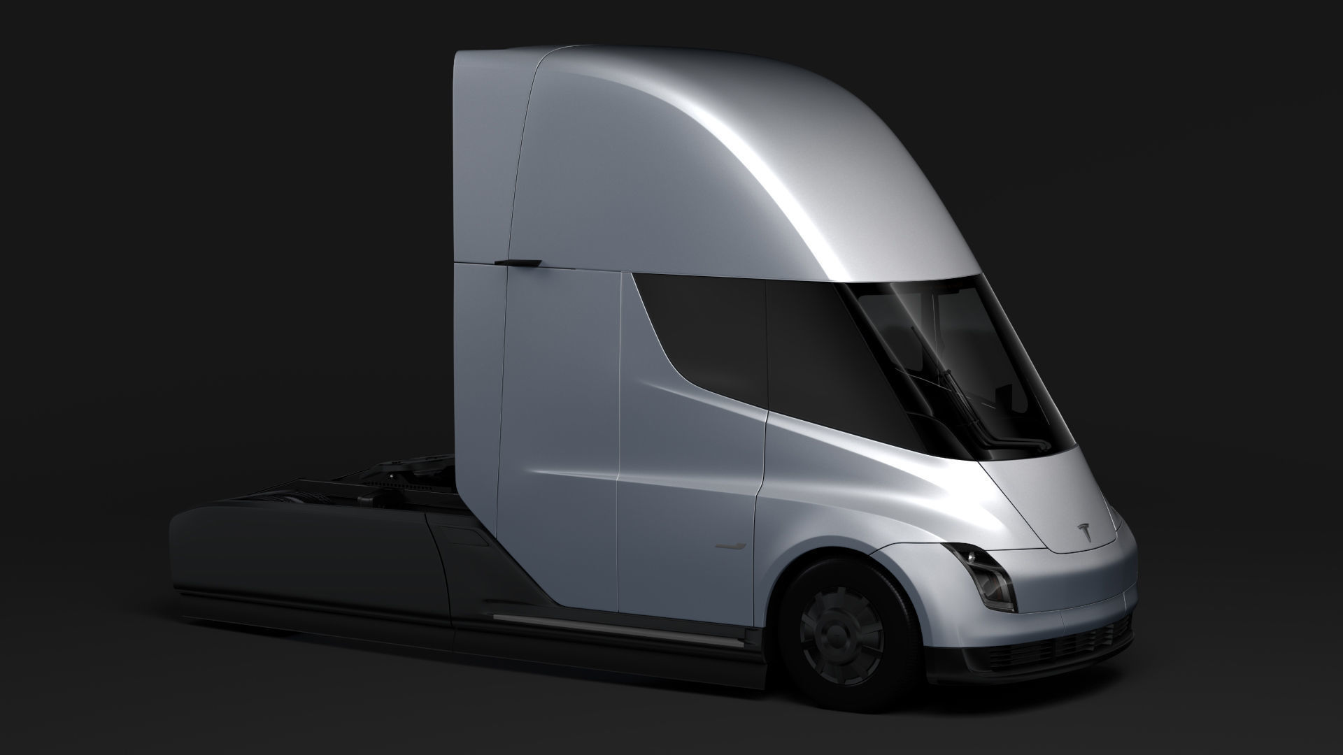 Tesla Semi 2axis 2018 3D model_2