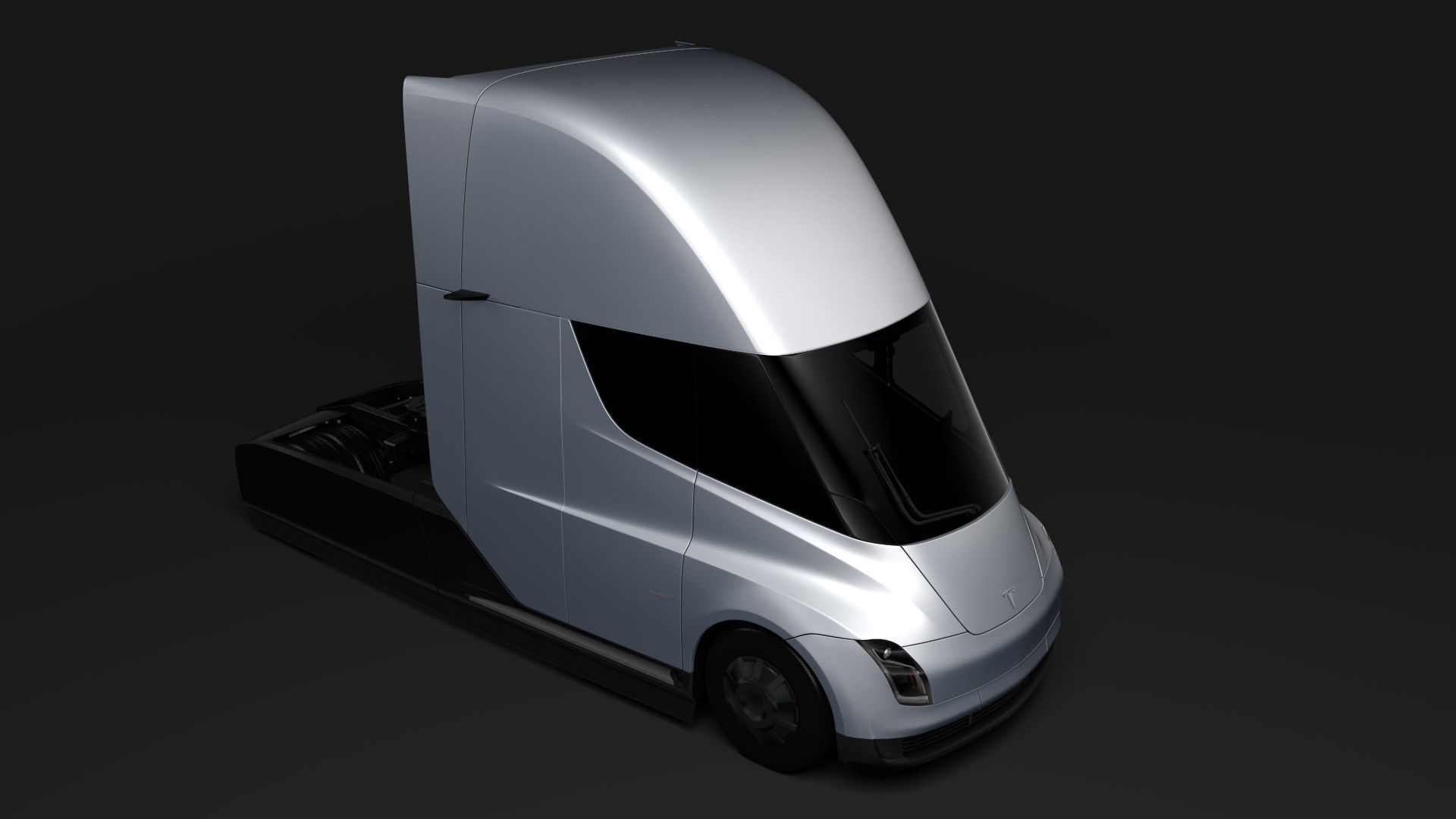 Tesla Semi 2axis 2018 3D model_5