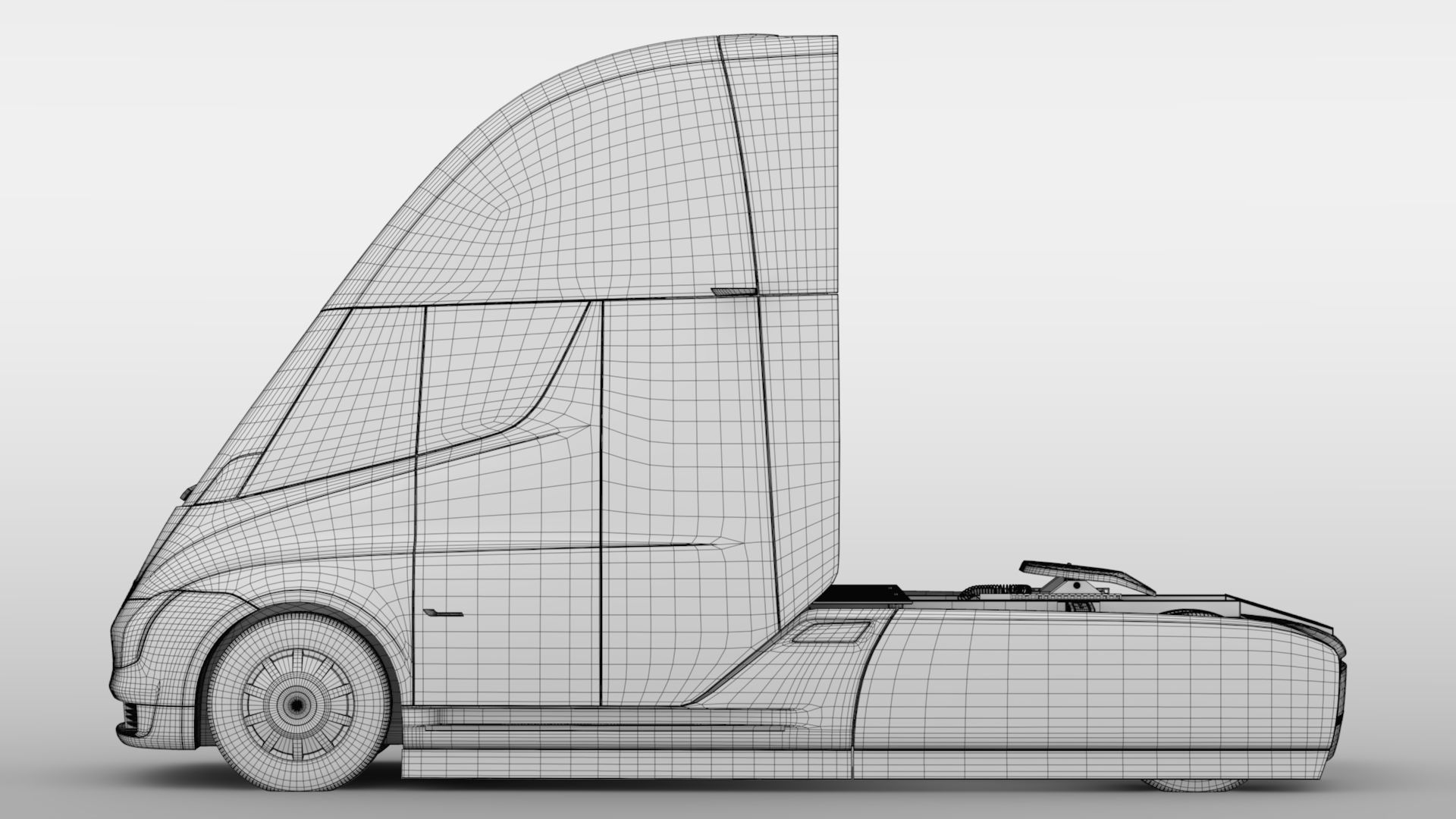 Tesla Semi 2axis 2018 3D model_20