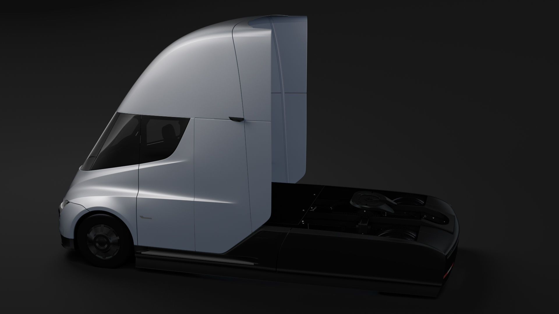 Tesla Semi 2axis 2018 3D model_8