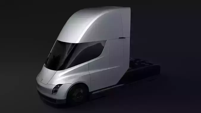 Tesla Semi 2axis 2018 3D model