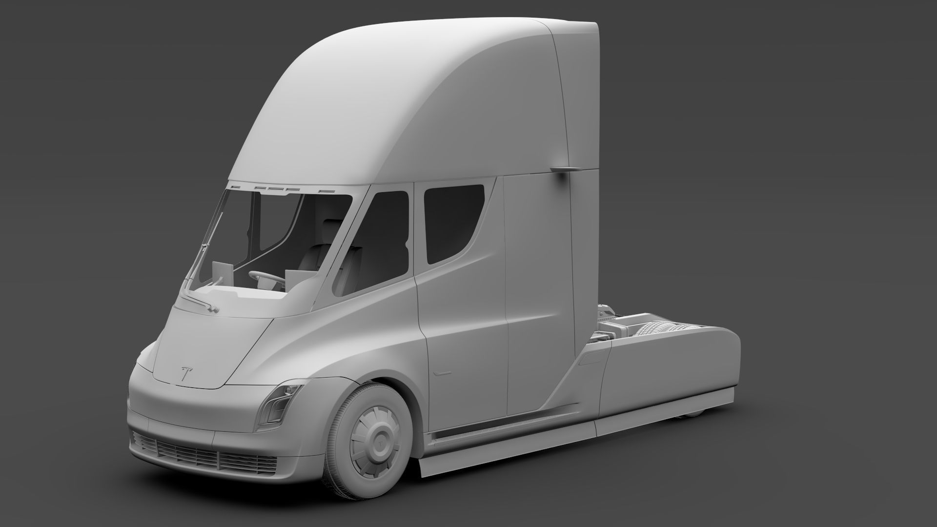 Tesla Semi 2axis 2018 3D model_15
