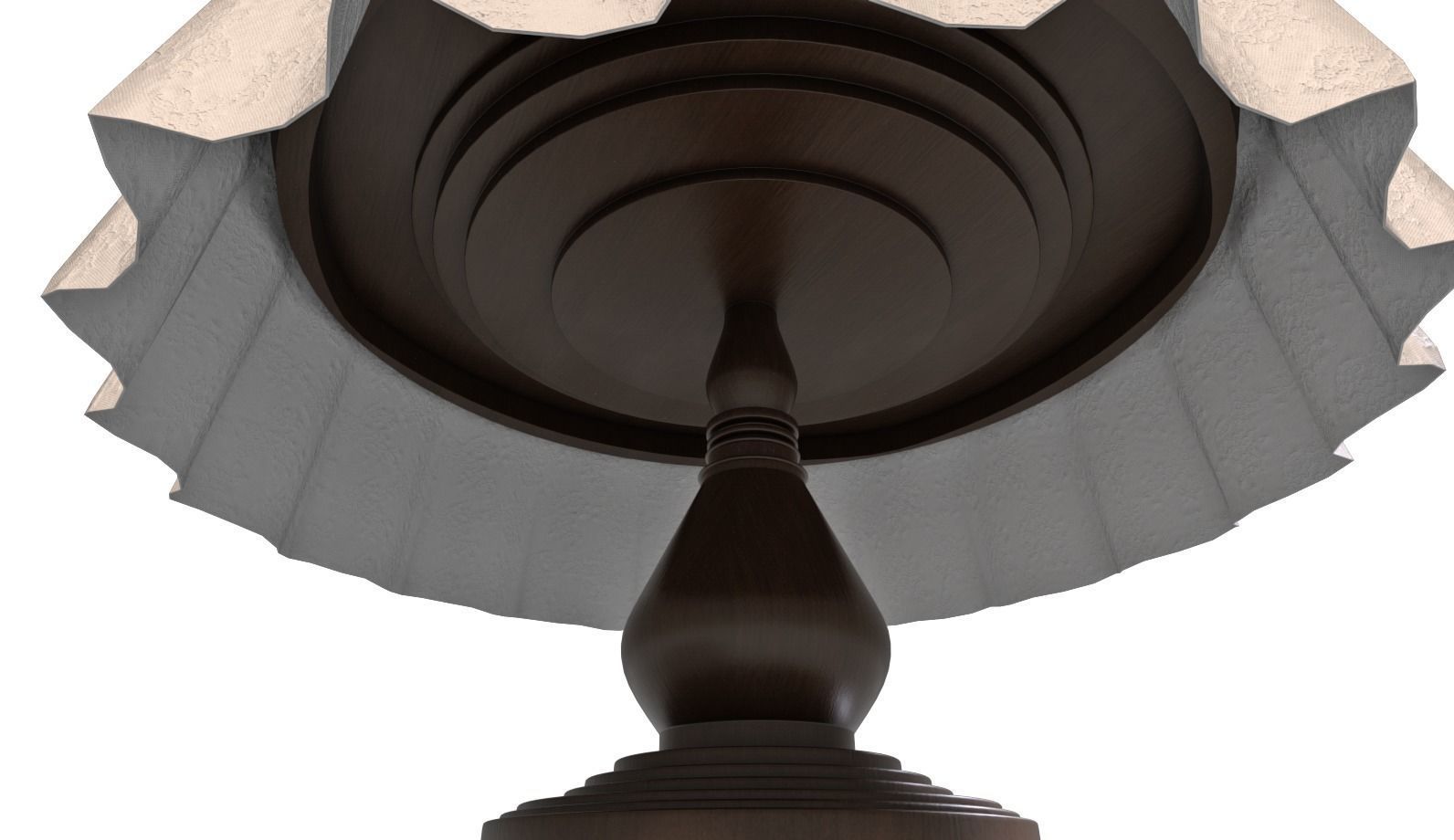 Dining Table for two with tablecloth 3D model_3