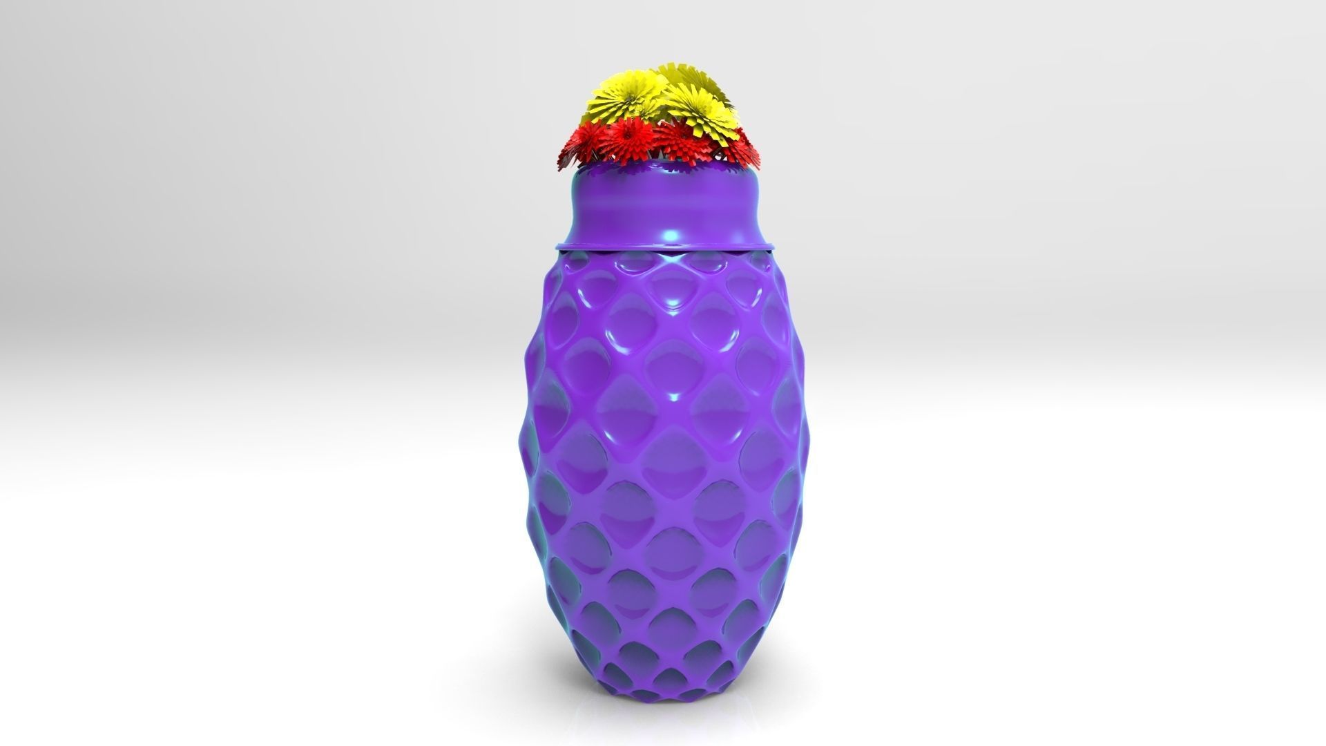 flower pot Free 3D model_1