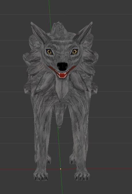 Dracon85 Toon Wolf Low-poly 3D model_4