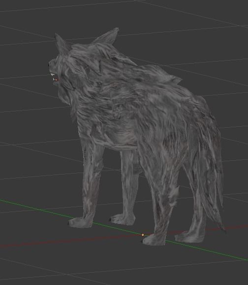 Dracon85 Toon Wolf Low-poly 3D model_6