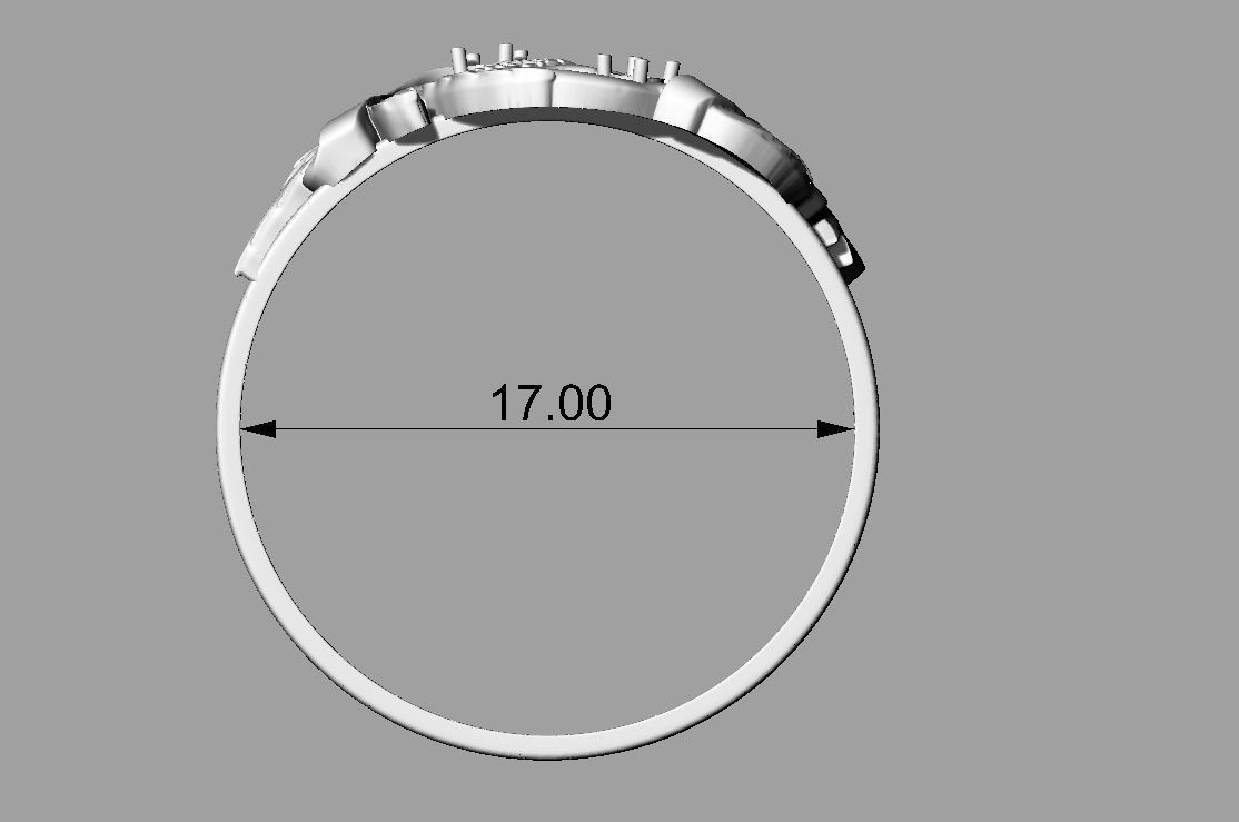 Ring Yin Yang Swans 3D print model_5