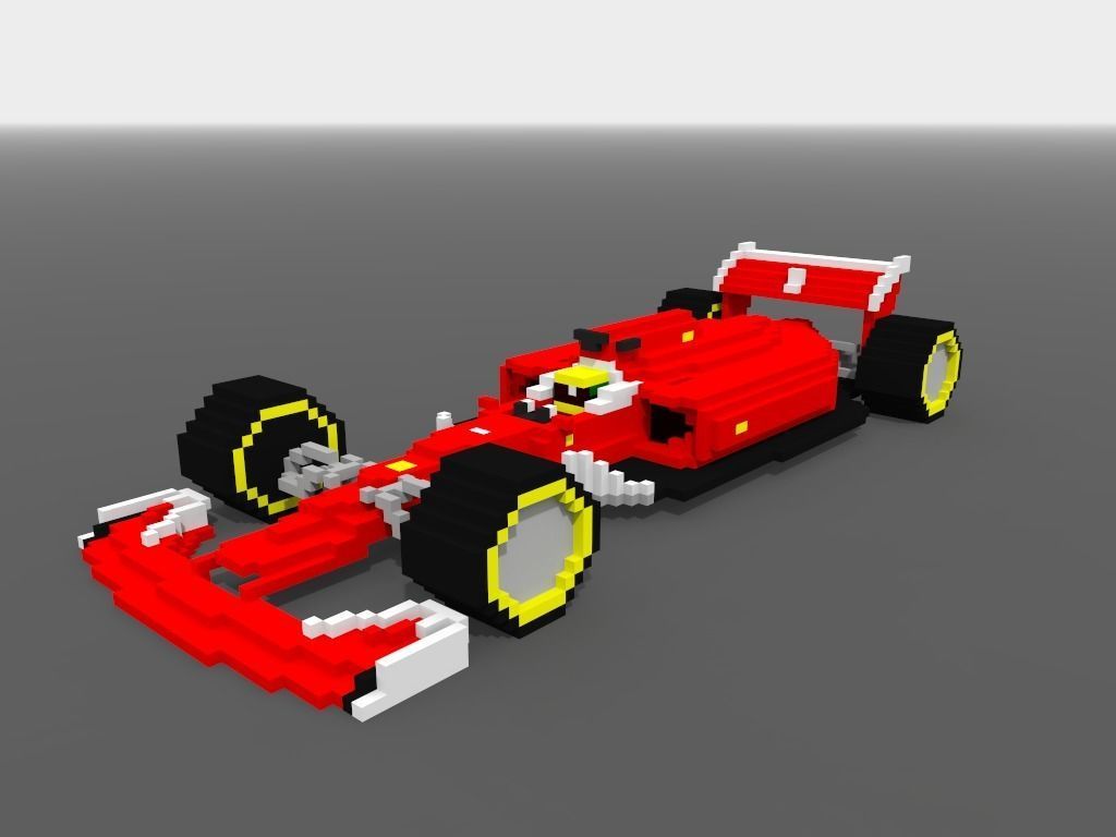 Pack 14 vehicles Voxel  Low-poly 3D model_2