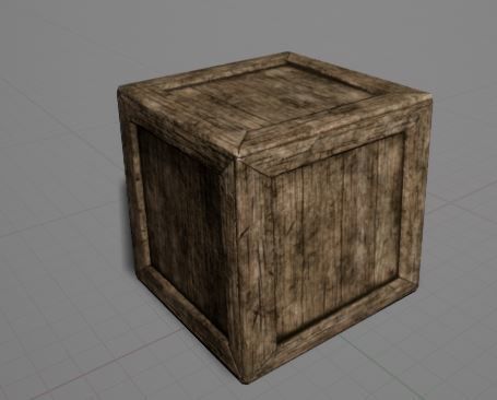 Low-poly Wooden Crate Free low-poly 3D model