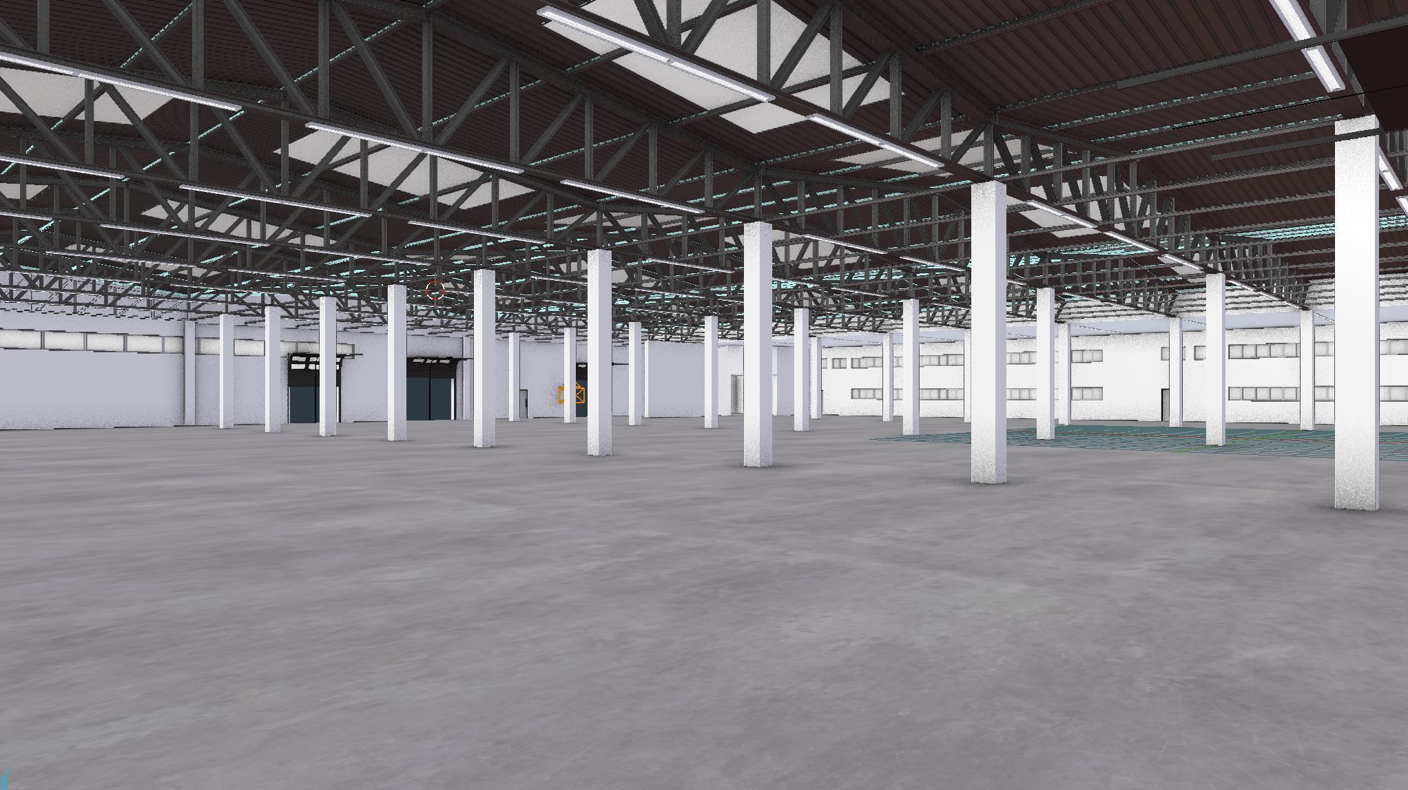Industrial Warehouse Interior 2 Low-poly 3D model_10
