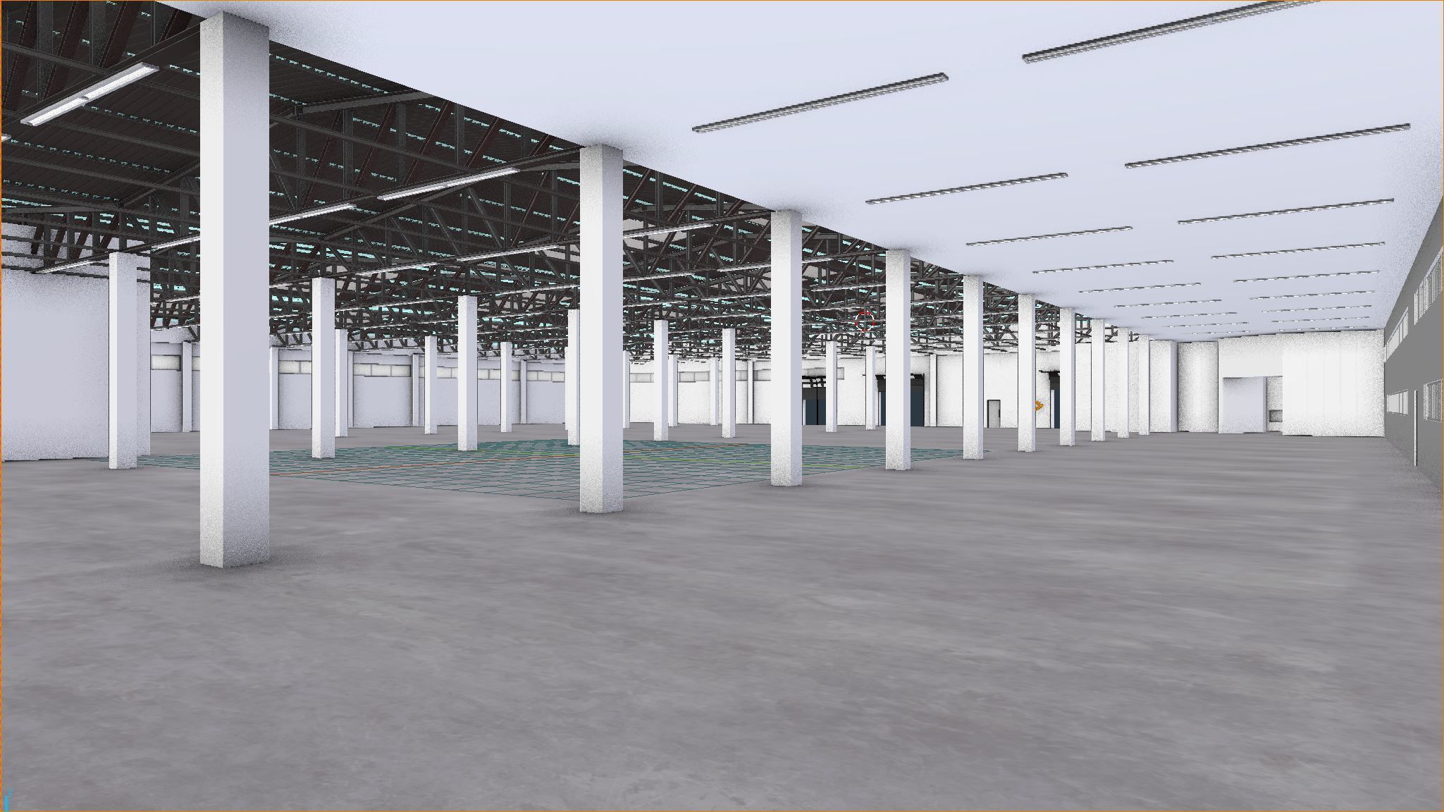 Industrial Warehouse Interior 2 Low-poly 3D model_13
