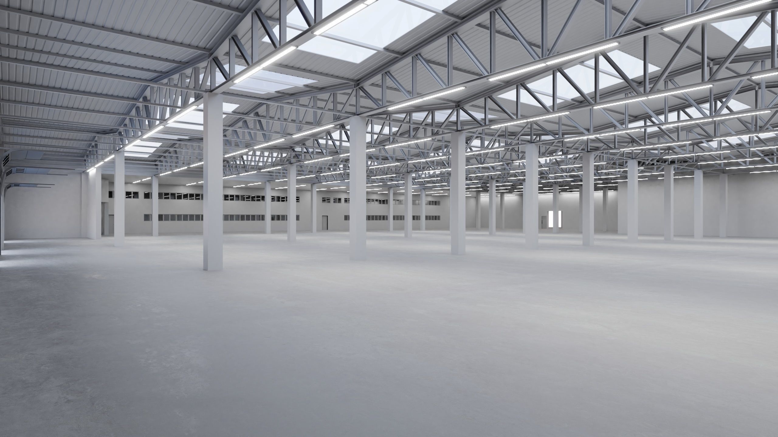 Industrial Warehouse Interior 2 Low-poly 3D model_2