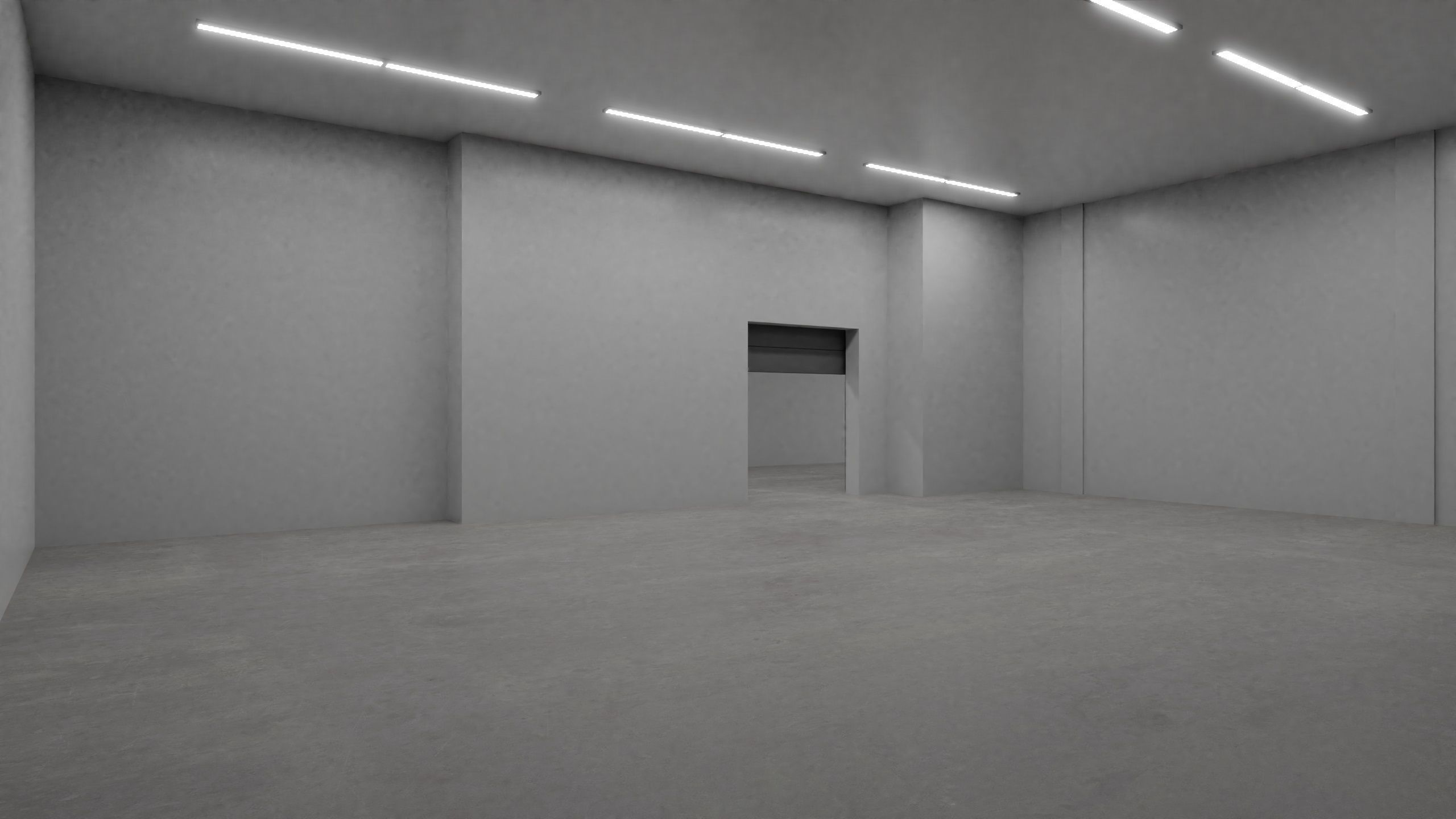 Industrial Warehouse Interior 2 Low-poly 3D model_4