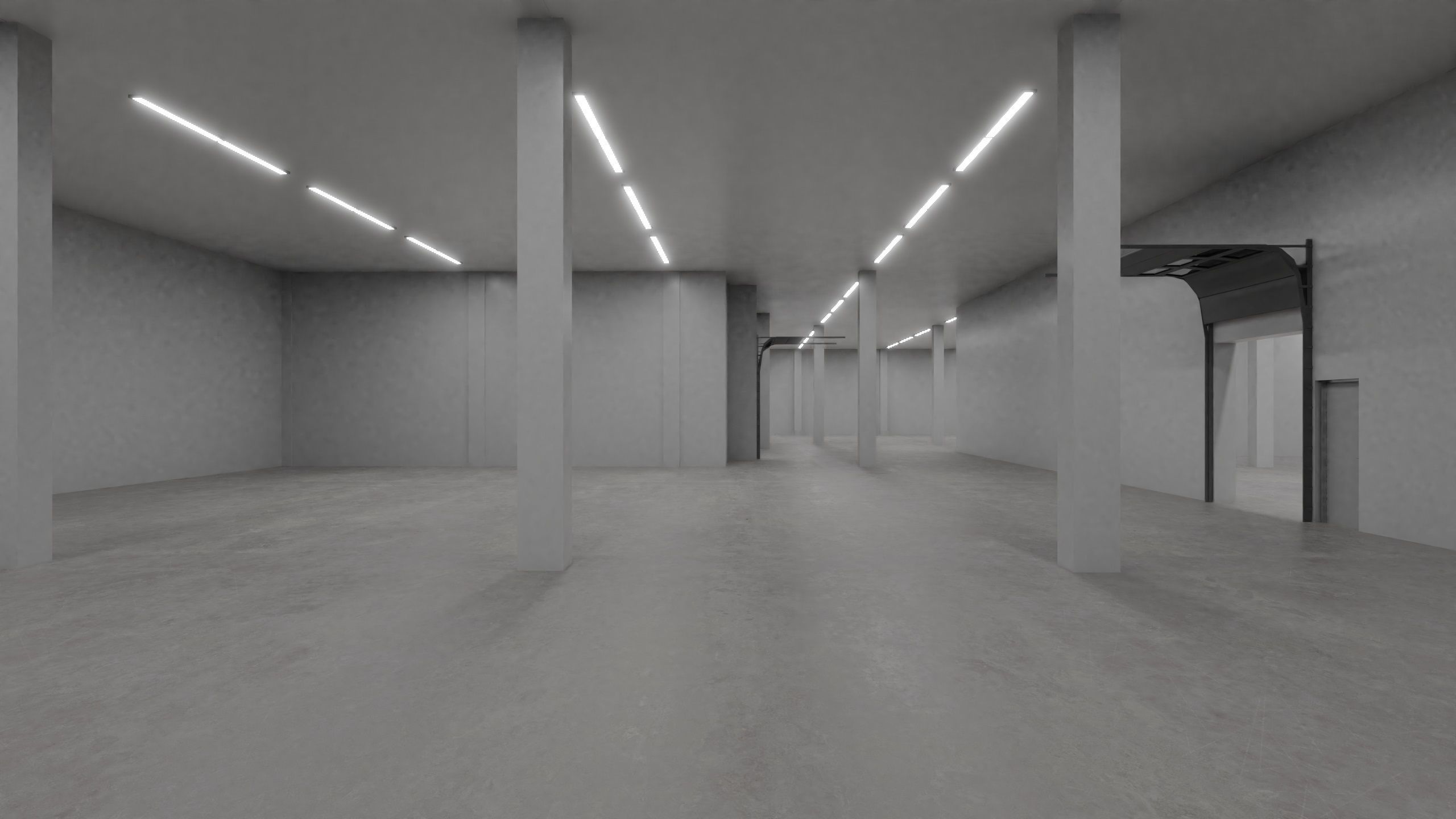 Industrial Warehouse Interior 2 Low-poly 3D model_5