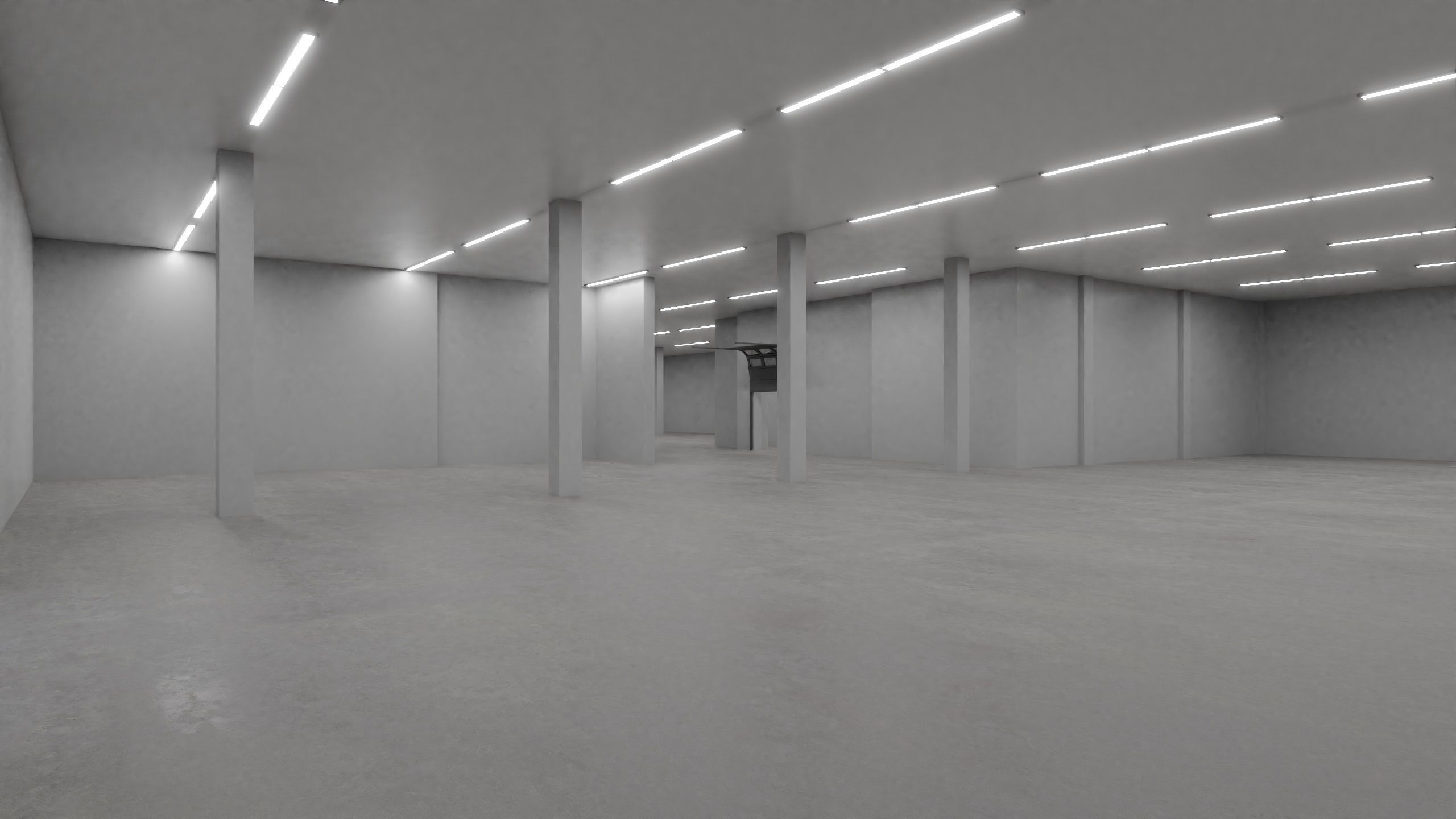 Industrial Warehouse Interior 2 Low-poly 3D model_6