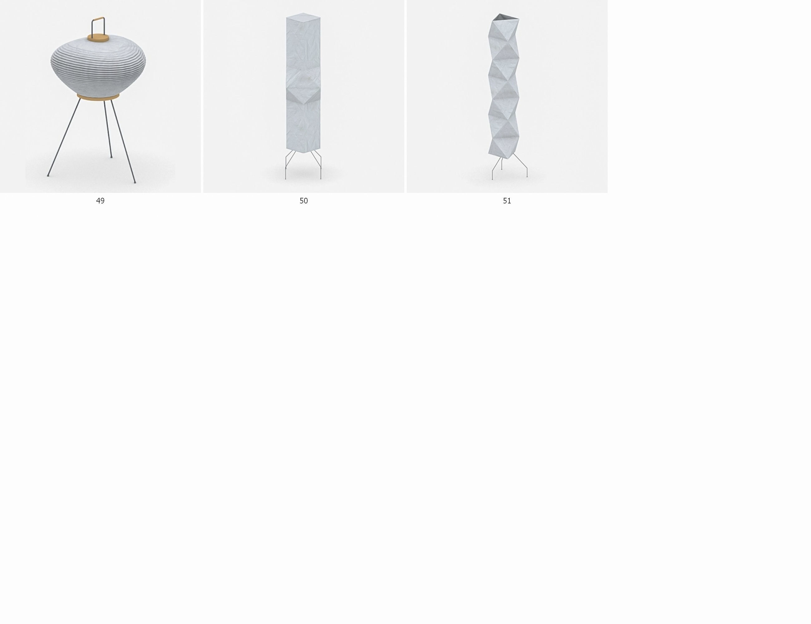 Interior Light Vol 3 - Floor Lamp Low-poly 3D model_9