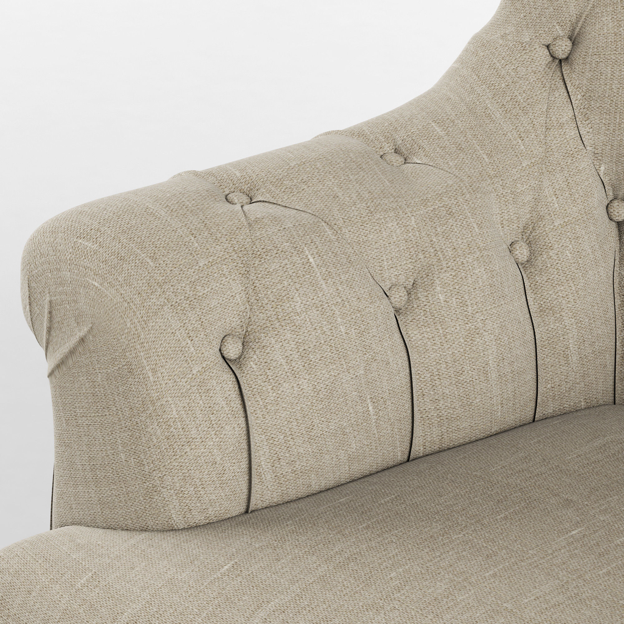 Restoration Hardware Clementine Tufted Chair 3D model_4