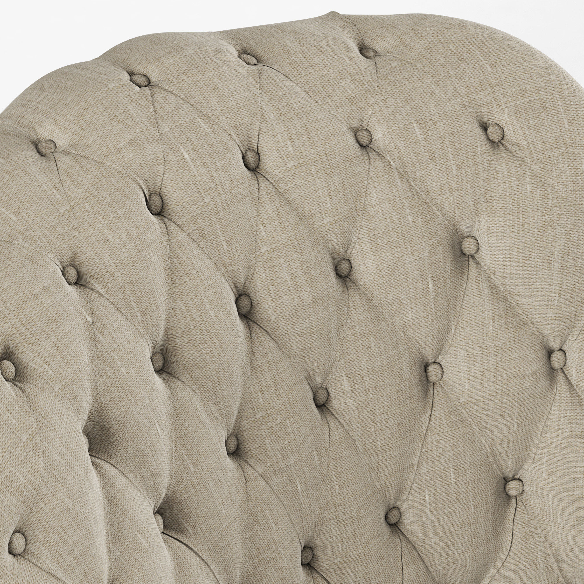 Restoration Hardware Clementine Tufted Chair 3D model_6