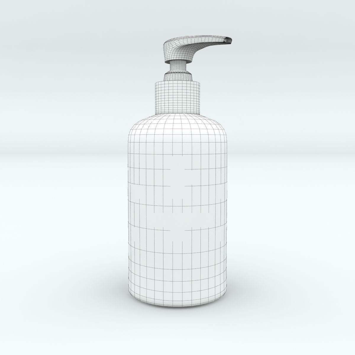 Shampoo Bottle 3D model_7
