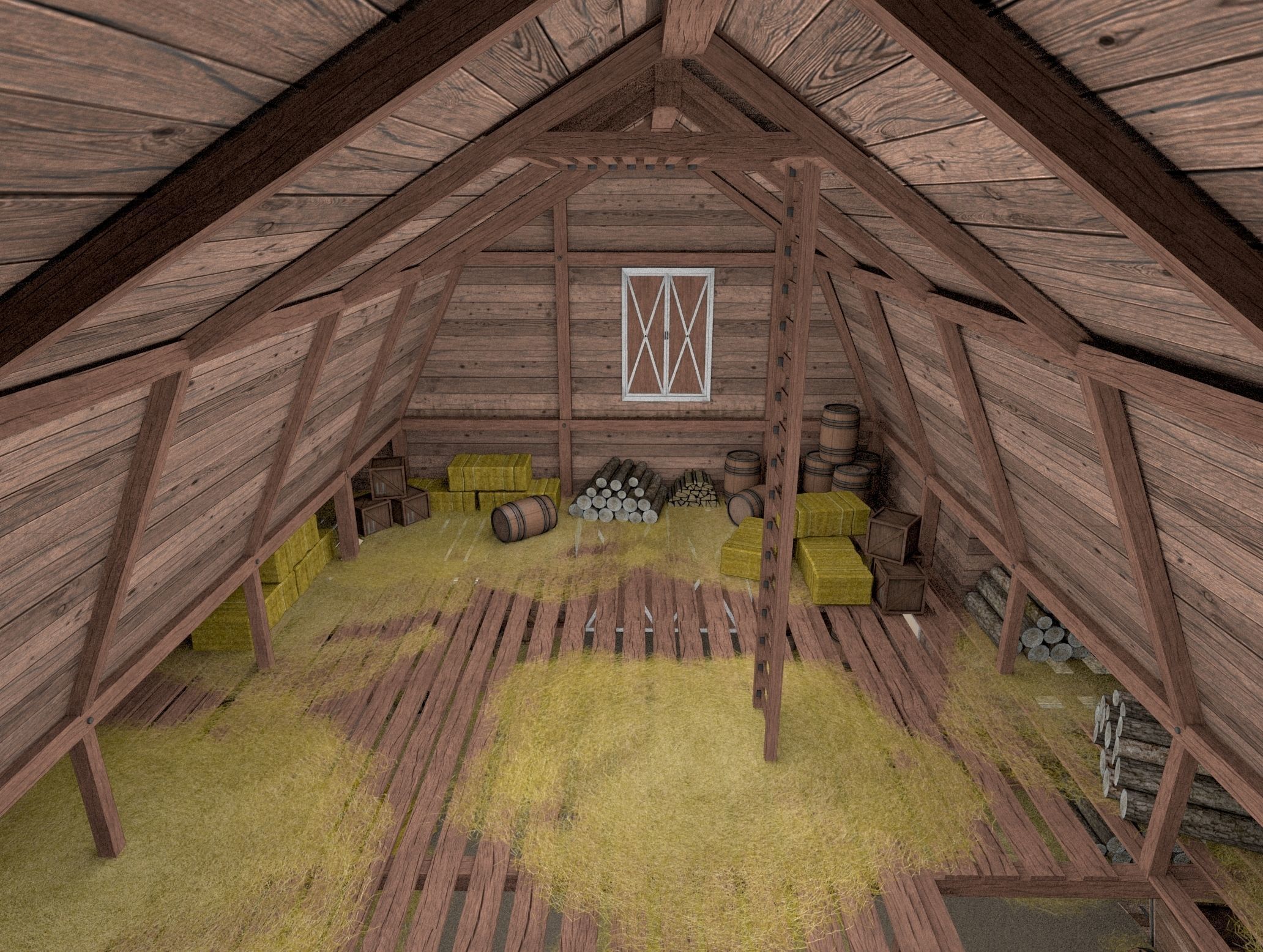 Farm Assets Low-poly 3D model_15