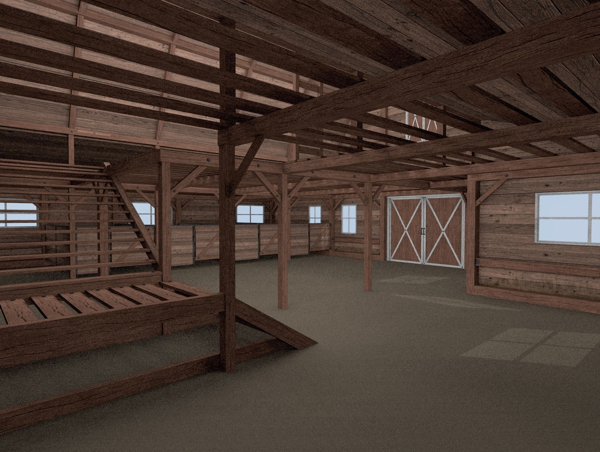 Farm Assets Low-poly 3D model_12