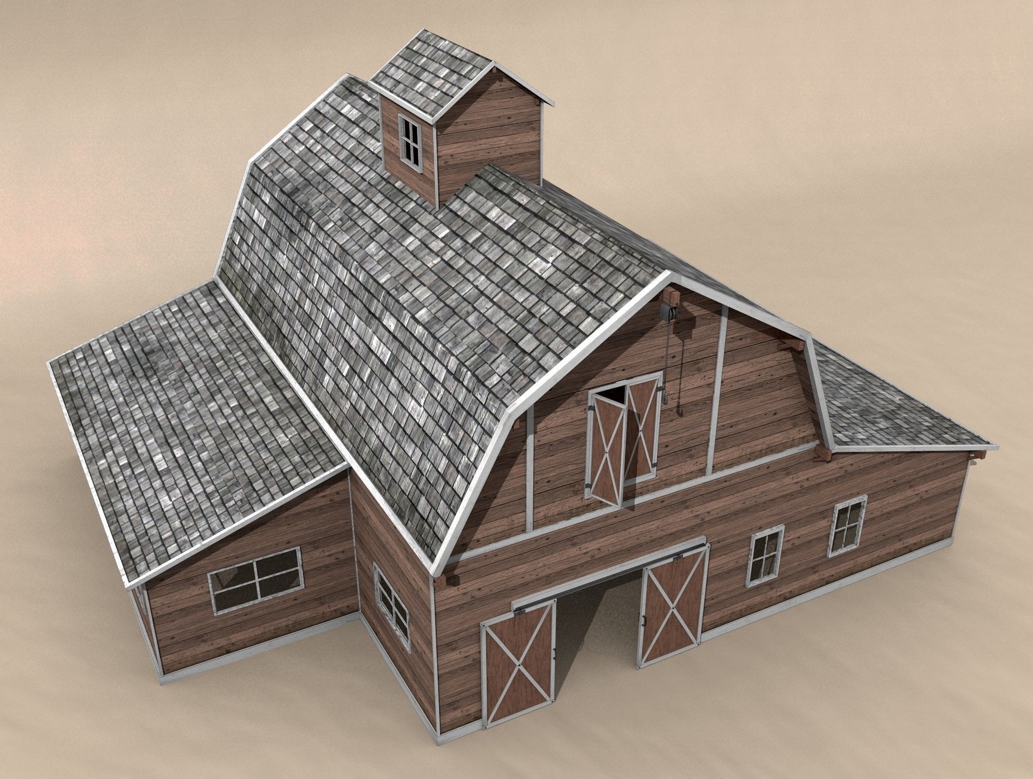 Farm Assets Low-poly 3D model_6