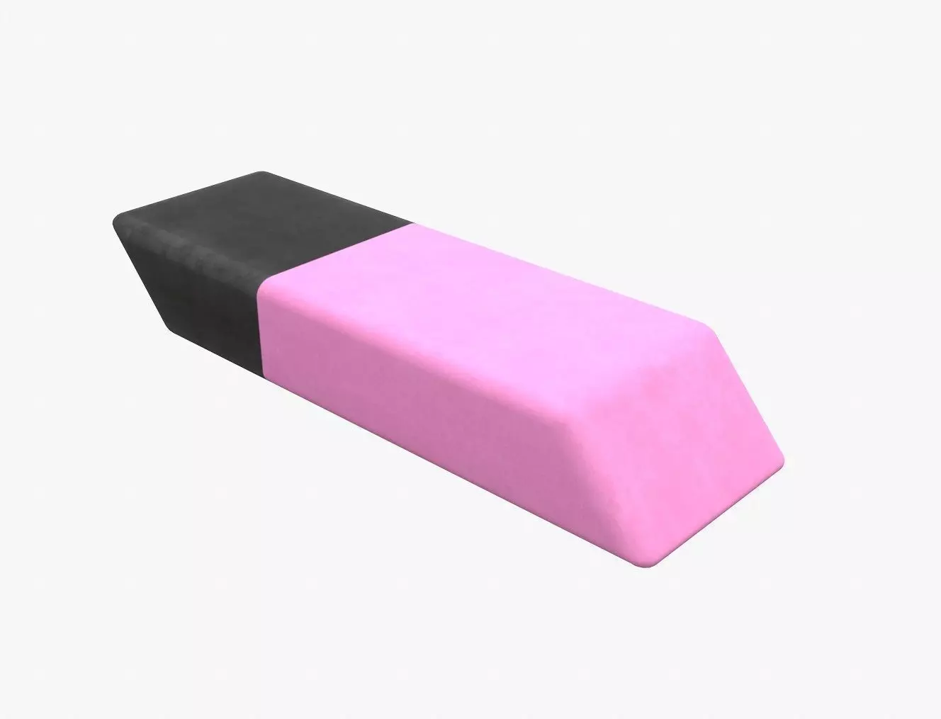 Pink eraser 3D model_0