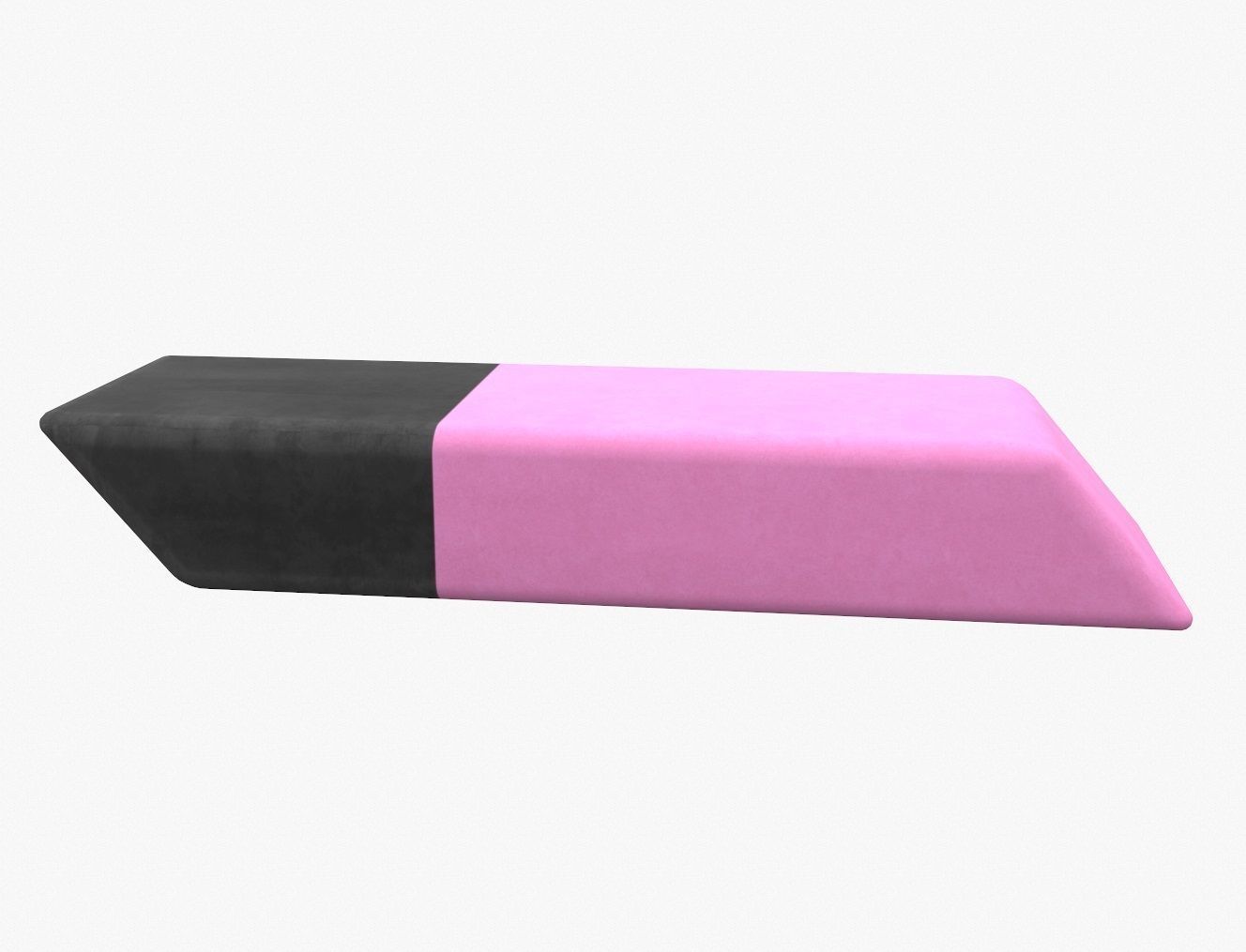 Pink eraser 3D model_1