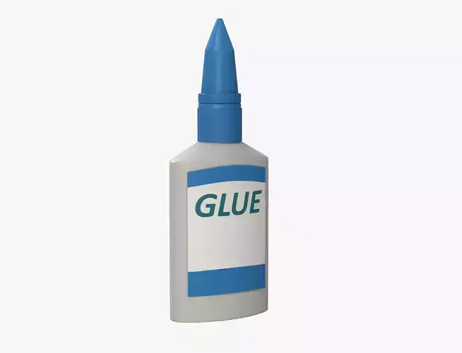 Glue in bottle 3D model