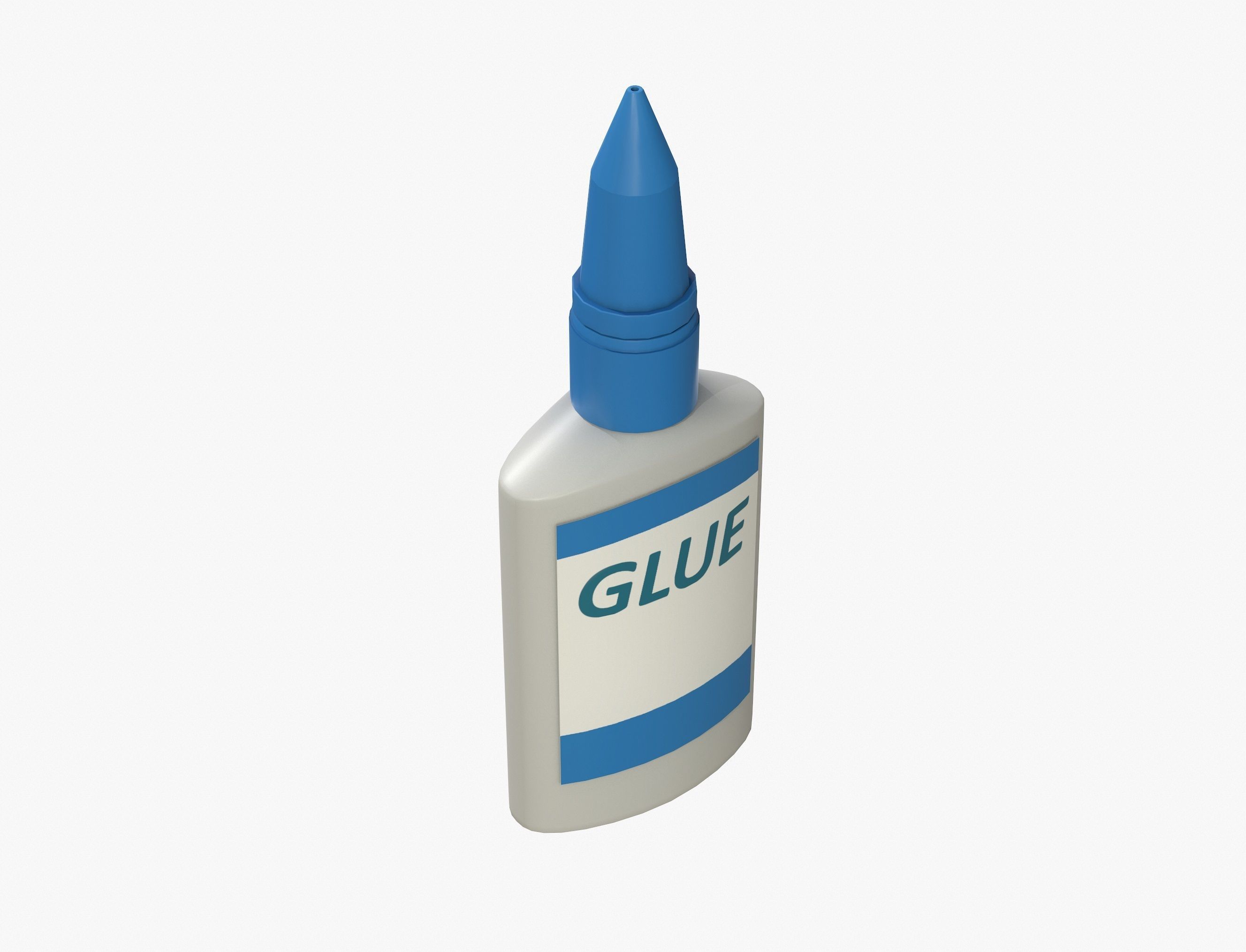 Glue in bottle 3D model_2