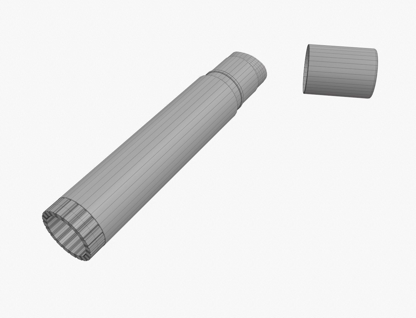 Glue stick opened 3D model_3