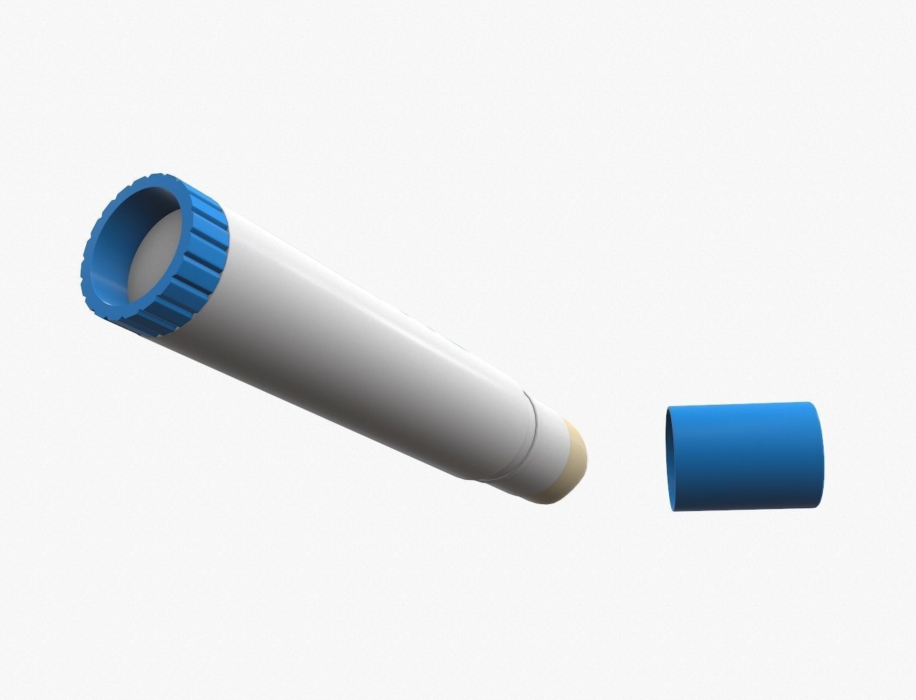 Glue stick opened 3D model_2
