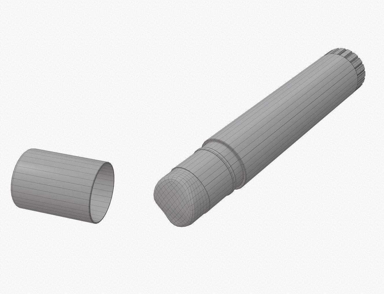 Glue stick opened 3D model_4