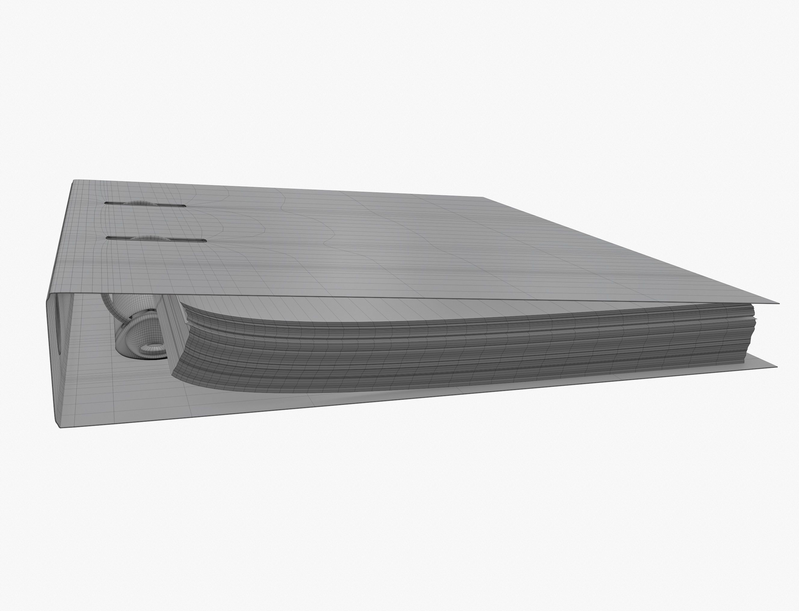 Ring binder 3D model_3