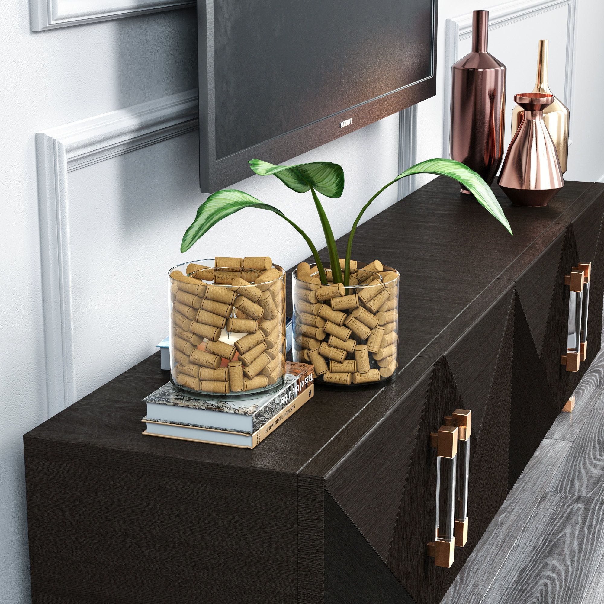 sideboard TV 3D model_1