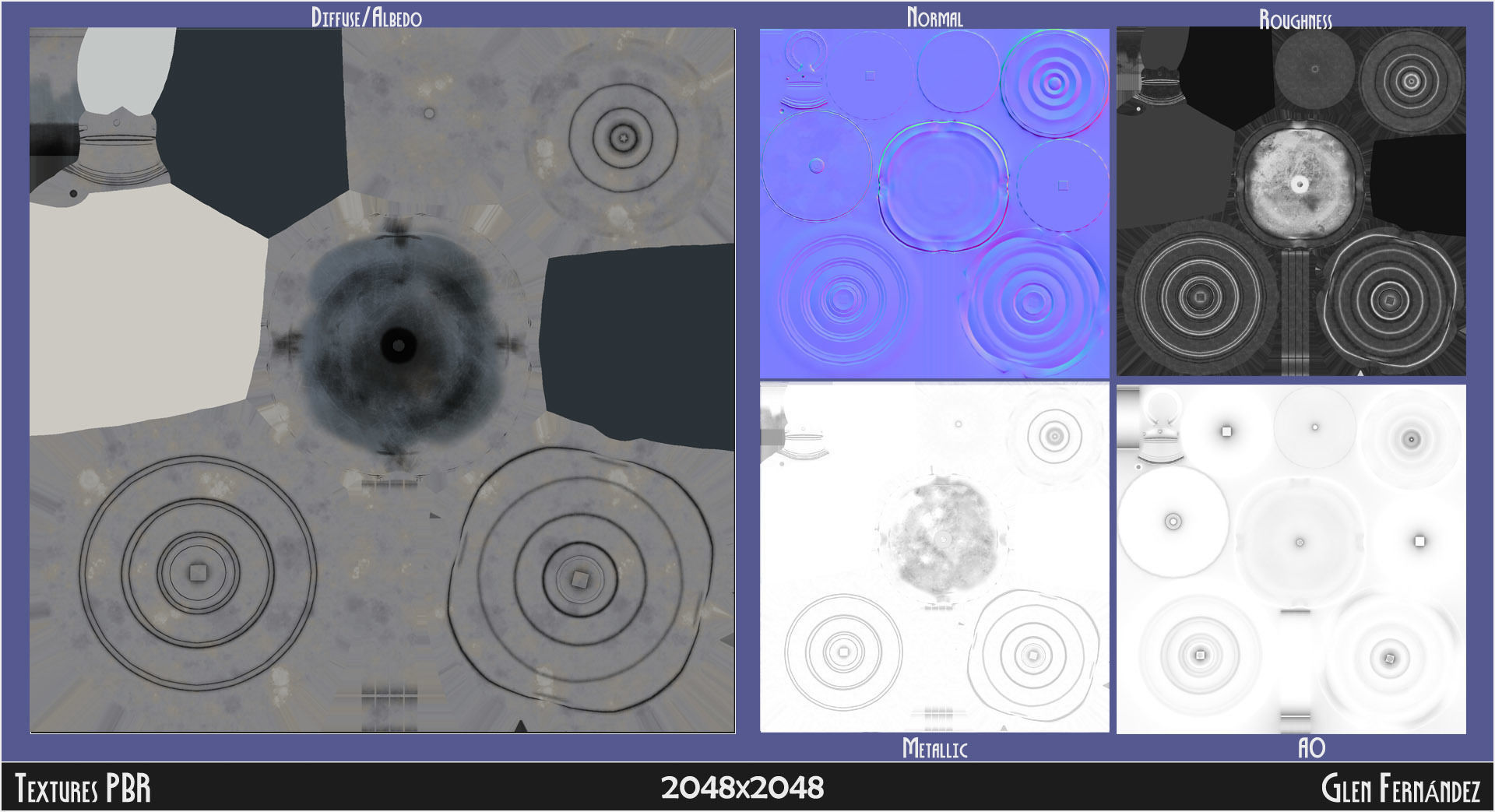 Retro futuristic 70s pedestal ashtray Low-poly 3D model_3