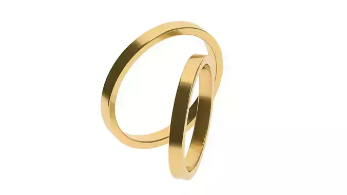 Simple Wedding band 2  65 SIZES