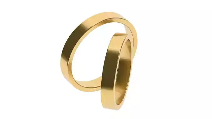 Simple Wedding band 3   65 SIZES