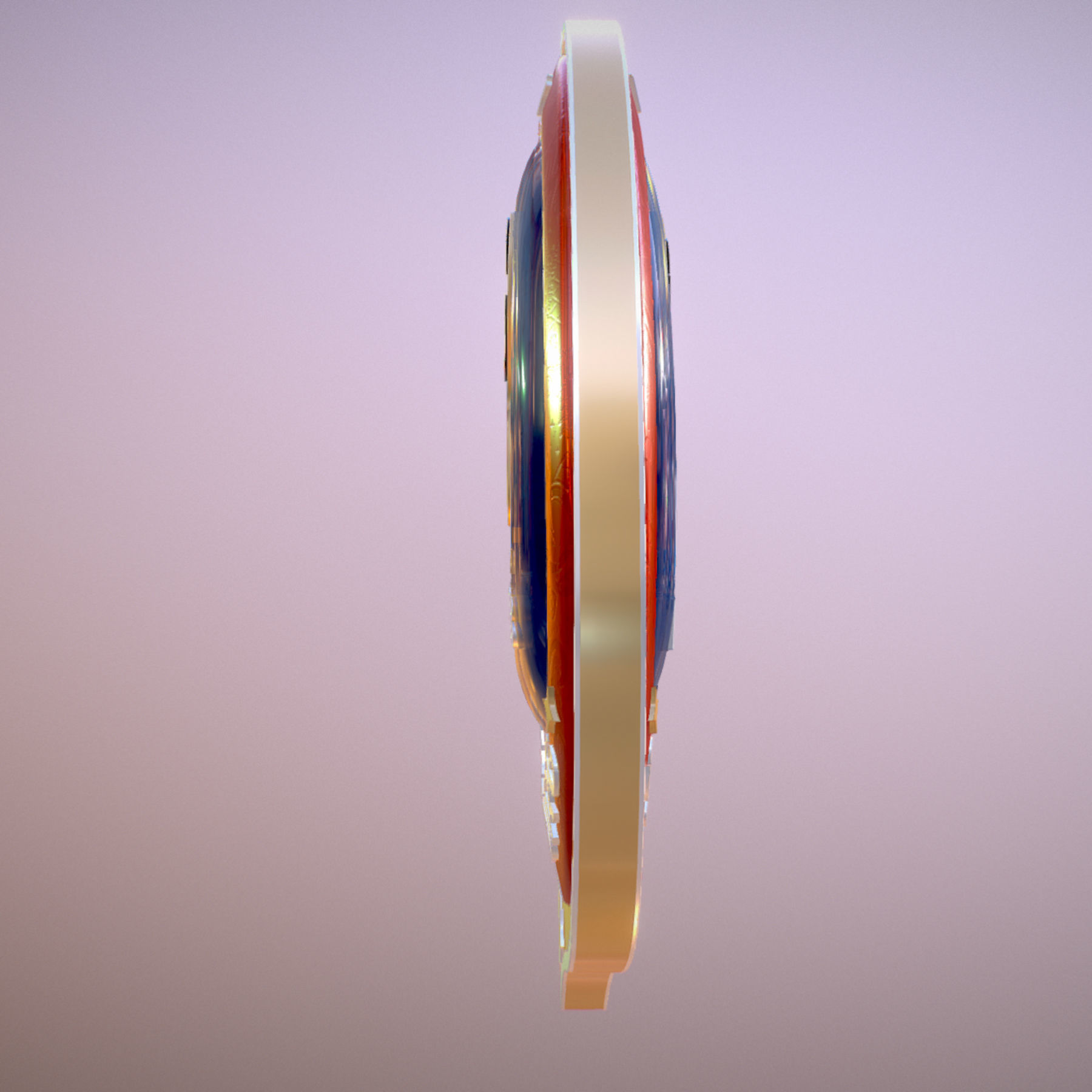 Logotype Saint-Petersburg Host City Russia 2018 Symbol 3D model_5