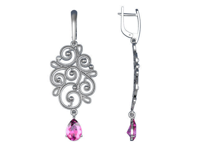 Earrings Tenderness 3D print model