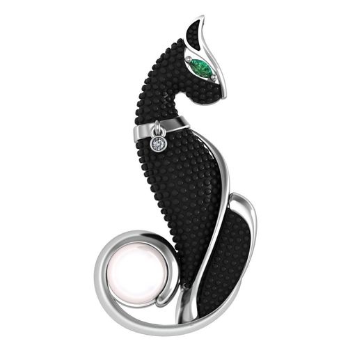 Brooch Cat  3D print model