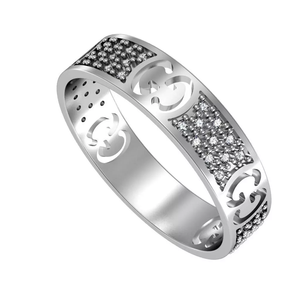 Ring Gucci 3D print model_0
