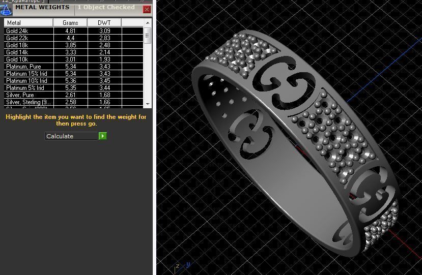 Ring Gucci 3D print model_2