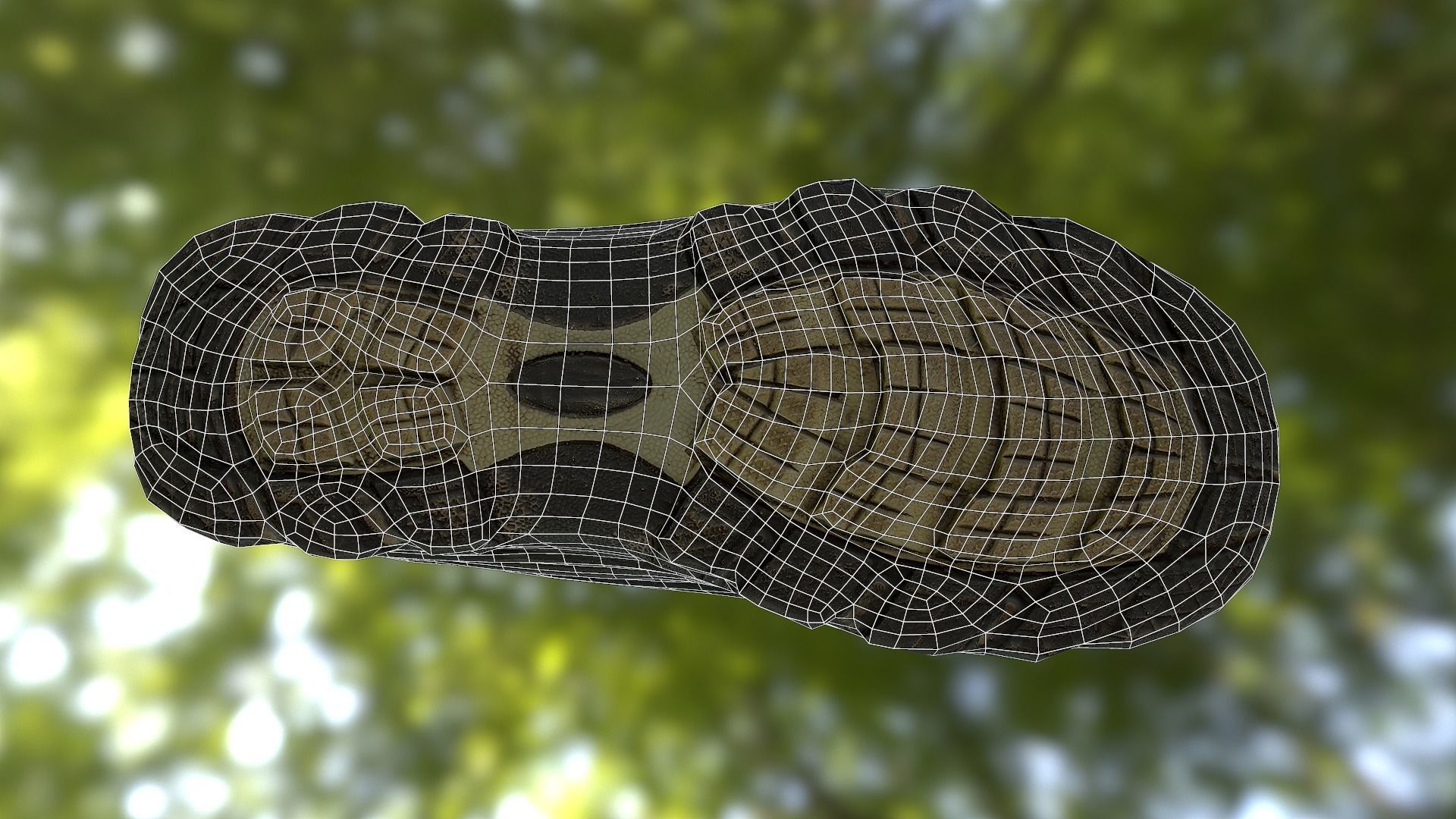 Boot 3D model low poly Low-poly 3D model_13