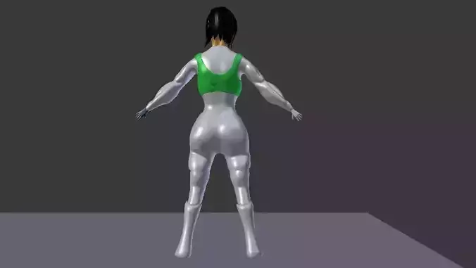 dysu girl Low-poly 3D model