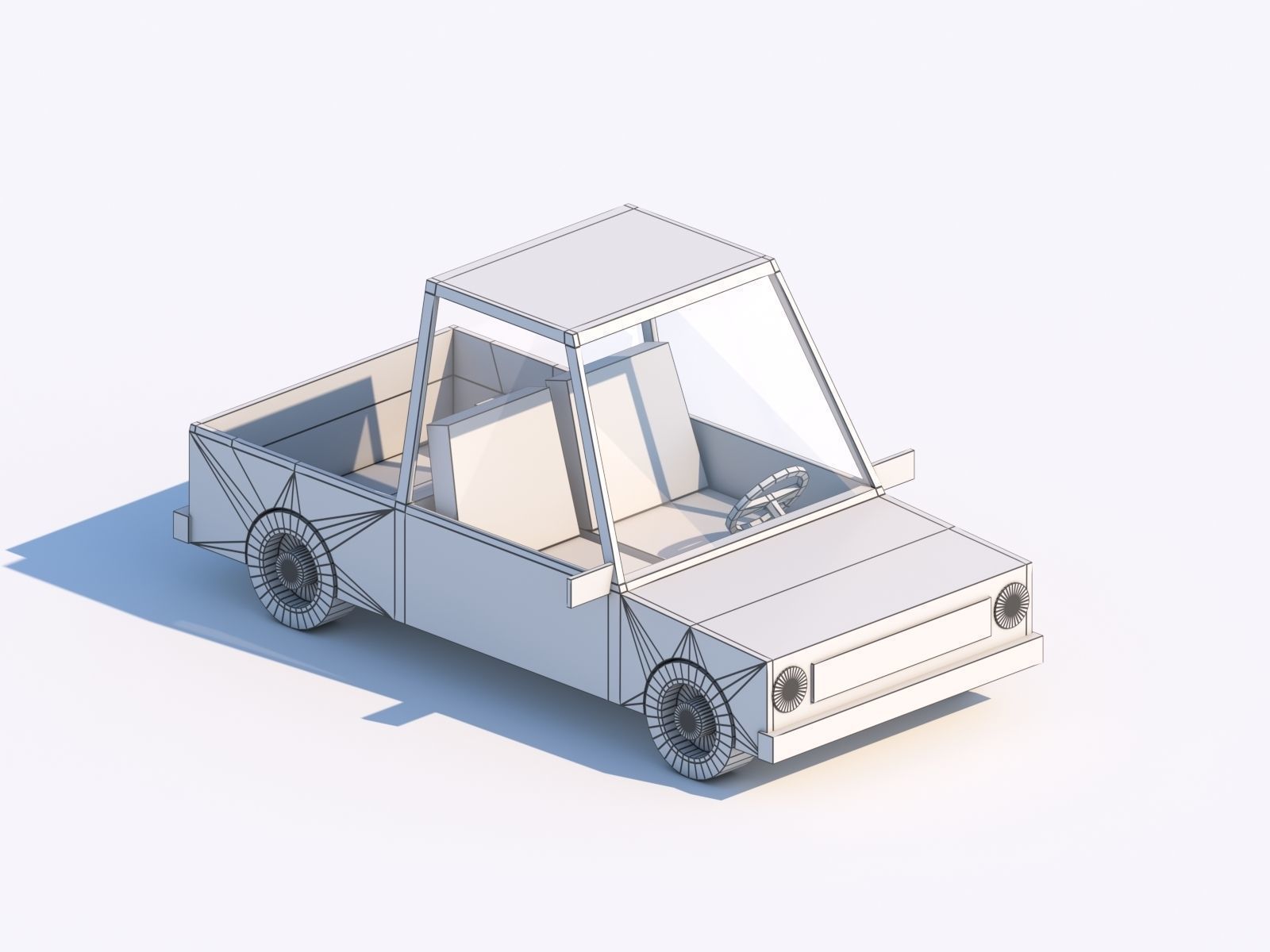 3D model Cartoon Low Poly Cars Pack VR / AR / low-poly | CGTrader