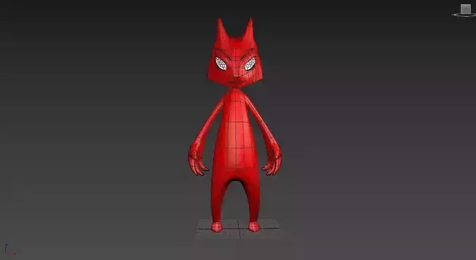 Low poly fantasy character Low-poly 3D model