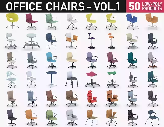 Office Chairs Collection Vol 1